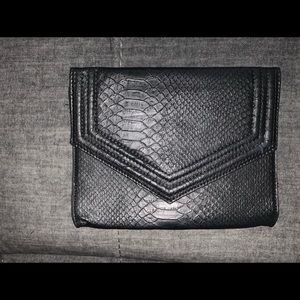 ASOS faux crocodile envelope clutch